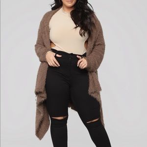 Mocha color cardigan